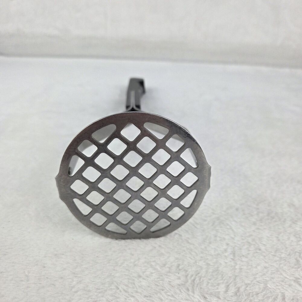 Vintage Maid Of Honor Stainless Steel Potato Masher Black Handle 9.5” - Picture 6 of 10
